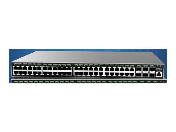 Grandstream GWN7800 Series GWN7806 - Switch - enterprise-grade - L2+ - Styrt - 48 x 10/100/1000 + 6 x 10 Gigabit SFP+ - stasjonær, rackmonterbar Grå