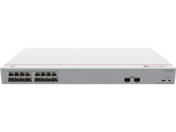 Huawei eKitEngine S110 Series S110-16LP2SR - Switch - 2 x Gigabit SFP + 16 x 10/100/1000 - stasjonær, rackmonterbar, veggmonterbar - PoE+ (124 W)