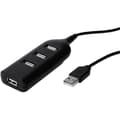Miniatyrbild 1 av 2: USB-hub - DIGITUS - 4 portar - USB 2.0 - USB-driven - Svart