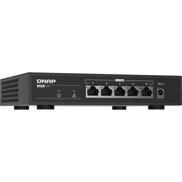 QNAP QSW-1105-5T nätverksswitchar Ohanterad Gigabit Ethernet (10/100/1000) Svart