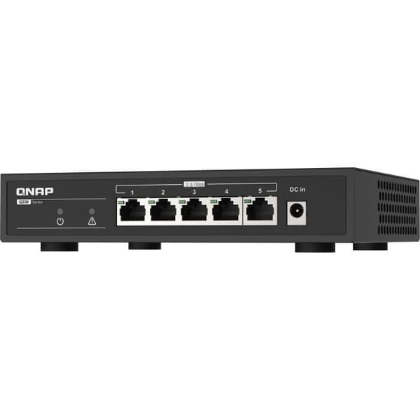 QNAP QSW-1105-5T nätverksswitchar Ohanterad Gigabit Ethernet (10/100/1000) Svart
