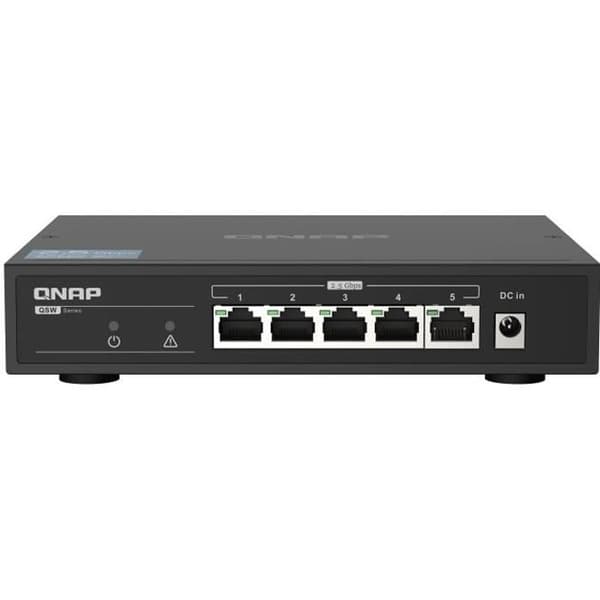 QNAP QSW-1105-5T nätverksswitchar Ohanterad Gigabit Ethernet (10/100/1000) Svart