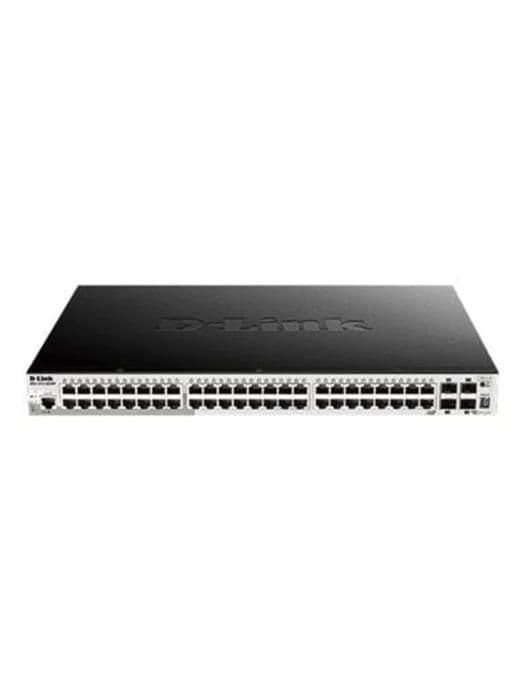 D-LINK 48 Gigabit PoE SmartPro-portar + 4 10 Giga SFP+-portar - Budget PoE 370w