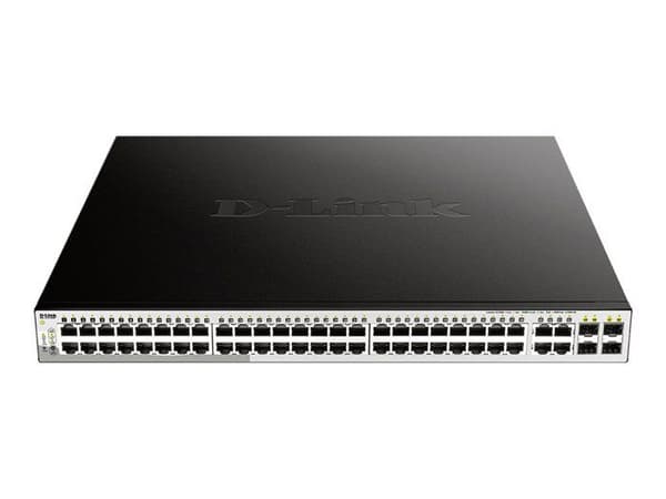 Nätverksomkopplare - DLINK - DGS-1210-52MP/E - 48 portar 10/100/1000 - 4 portar SFP - PoE