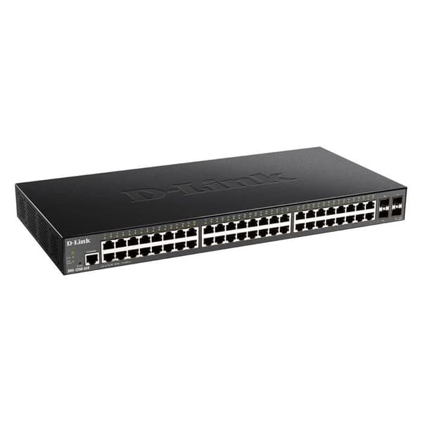 D-Link DGS 1250-52X - Switch - L3 Lite - smart - 48 x 10/100/1000 + 4 x 10 Gigabit SFP+ - rackmonterad