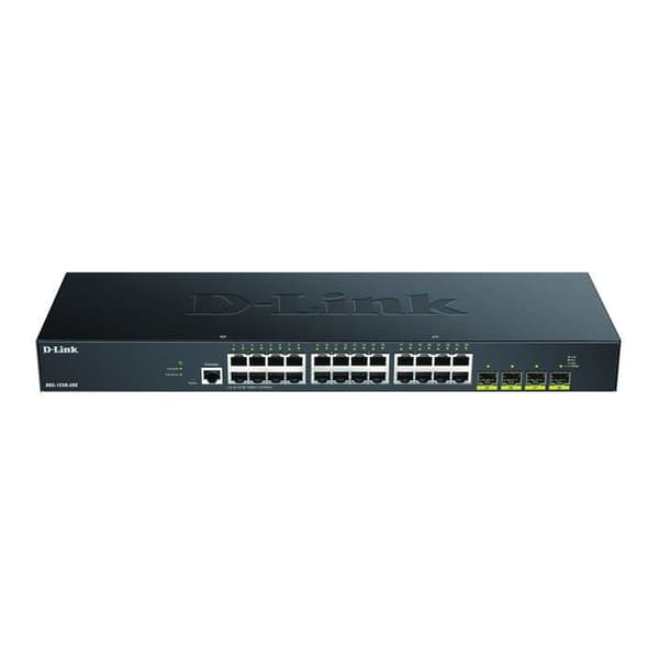 Switch - D-Link - DGS 1250-28X - 24 Giga Smart-portar - 4x10G SFP+ - Smart hantering