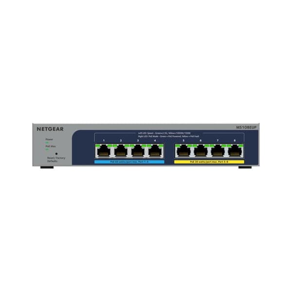 Switch - Netgear - MS108EUP - 8 portar - Gigabit Ethernet - 2 års garanti