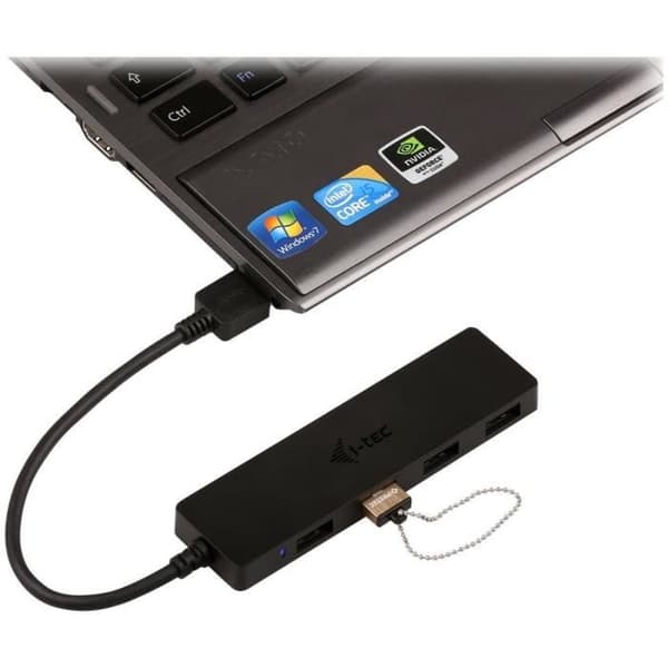 USB-hubb - I-TEC - U3HUB404 - 4x SuperSpeed USB 3.0 - USB 3.0-strömad - Överspänningsskydd