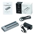 Miniatyrbild 3 av 4: USB 3.0 Hub - I-TEC - Ström med 10 USB 3.0-portar och 48W strömadapter