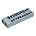 Miniatyrbild 1 av 4: USB 3.0 Hub - I-TEC - Ström med 10 USB 3.0-portar och 48W strömadapter