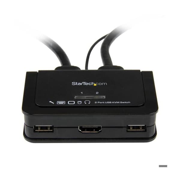 KVM-switch - STARTECH - 2 portar - USB - HDMI - Inbyggt ljud