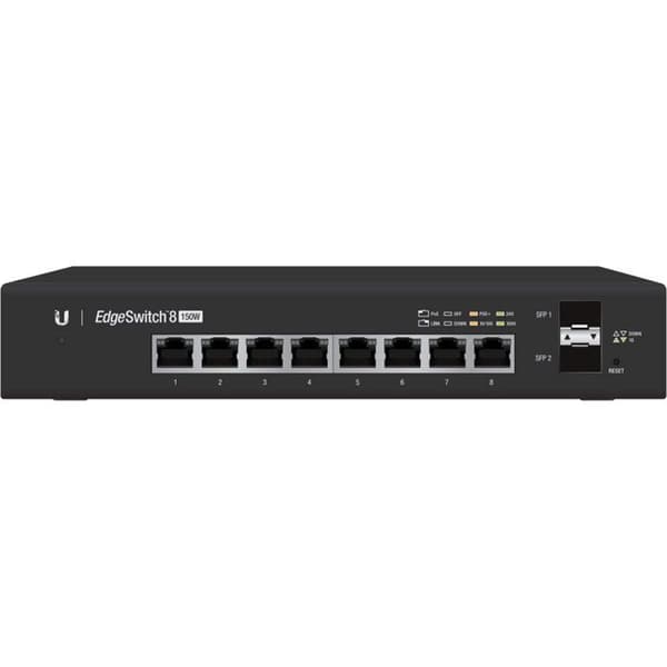 EdgeSwitch 8 150W Svart