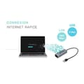 Miniatyrbild 3 av 4: i-tec - USB 3.0 Metal 3-Port USB HUB med Gigabit Ethernet