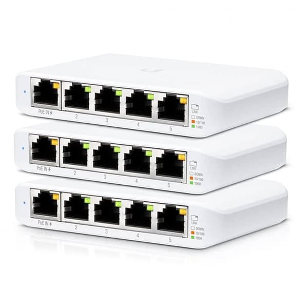 Managed Ethernet Switch - TEKNISKA SPECIFIKATIONER - 5 RJ-45 Gigabit Ethernet-portar - IEEE 802.3af/at