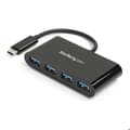 Miniatyrbild 1 av 4: USB-C-hub - STARTECH.COM - 4 portar - Bussmatad - USB 3.0 - Svart