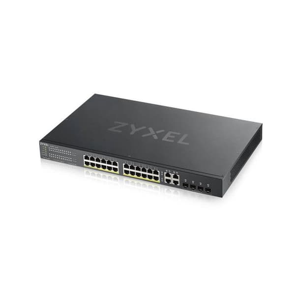 Zyxel GS1920-24HPv2 24 x 10-100-1000 (PoE+) Smart Switch + 4 x Combo Gigabit SFP + 4 x 10-100-1000...