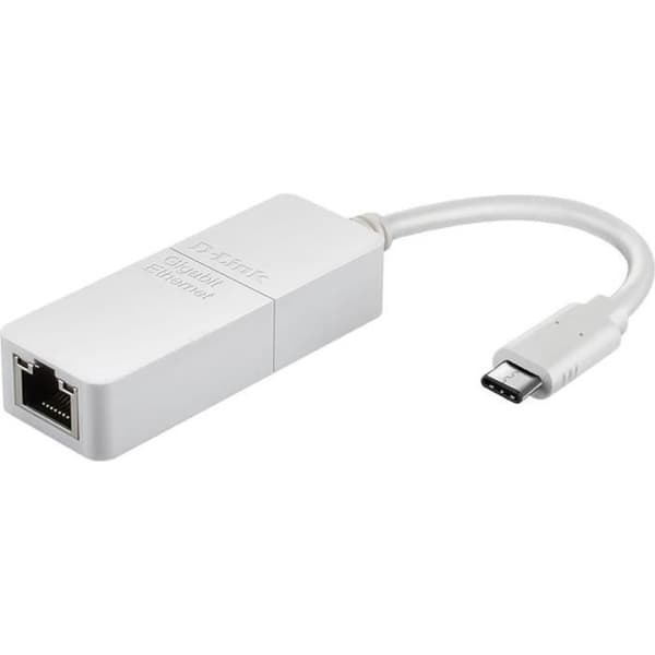 D-LINK USB-C till Gigabit Ethernet-adapter (DUB-E130) Vit