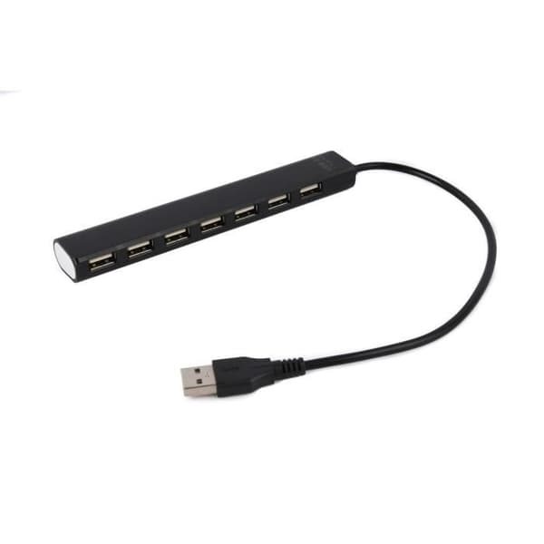 GEMBIRD UHB-U2P7-04 USB 2.0 HUB & KONCENTRATOR SVART