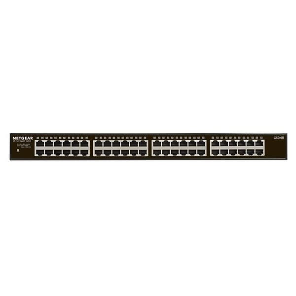 Switch - NETGEAR - GS348-100EUS - 48 portar 10/100/1000 RJ45 - Icke hanterbar - Gigabit Ethernet
