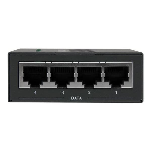 Injecteur PoE+ - STARTECH.COM - POEINJ4G - 4 portar Gigabit - 120 Watt - Väggmontering Svart