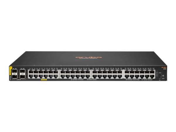 Hewlett Packard Enterprise HPE Aruba Networking CX 6100 48G Class4 PoE 4SFP+ 740W Switch - Switch - L3 - managed - 48 x 10/100/1000 (PoE+) + 4 x 1 Gi
