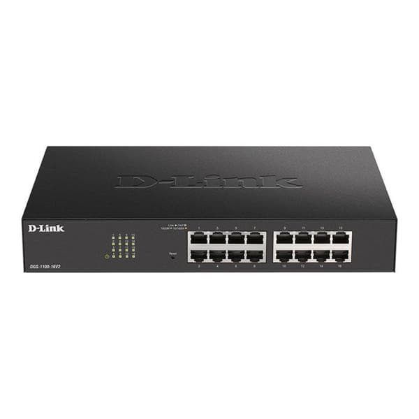 Switch - D-Link - DGS 1100-16V2 - 16 portar - Gigabit Ethernet - Intelligent hantering