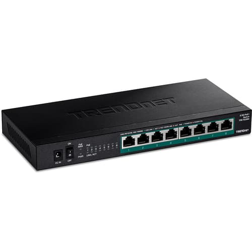8-PORT UNMANAGED/2.5G POE+ SWITCH Svart