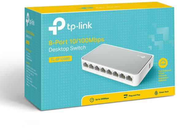 TP-Link TL-SF1008D Unmanaged Fast Ethernet (10/100) White