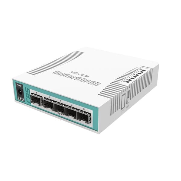 NET ROUTER/SWITCH 5PORT SFP/CRS106-1C-5S MIKROTIK Hvit