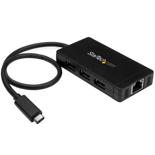 3PT USB 3.0 HUB - USB-C + GBE/HOST CONNECTOR-USB TYPE-C HUB Sort