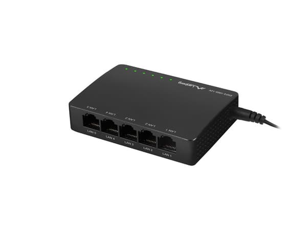 Przełącznik 5X 1GB/S GIGABIT 12V Ethernet DSP2-1005-12V Svart