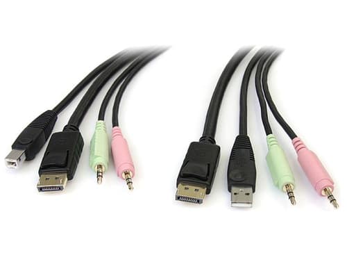 CABLE KVM 1.8M USB DISPLAYPORT