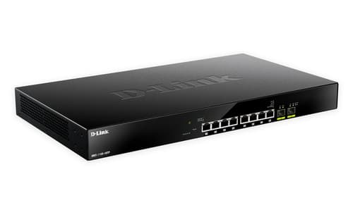 D-Link DMS-1100-10TP network switch Managed L2 2.5G Ethernet (100/1000/2500) Power over Ethernet (PoE) 1U Black Svart