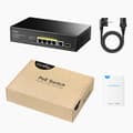 Miniatyrbild 3 av 5: Switch Cudy GS1005PTS1, 5-Port Gigabit PoE+ Switch with 1 SFP Slot