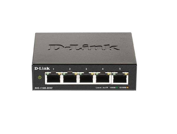 D-Link | Smart Managed Switch | DGS-1100-05V2/E | Managed L2 | Rackmountable | Gigabit Ethernet (copper) ports quantity 5 Sort