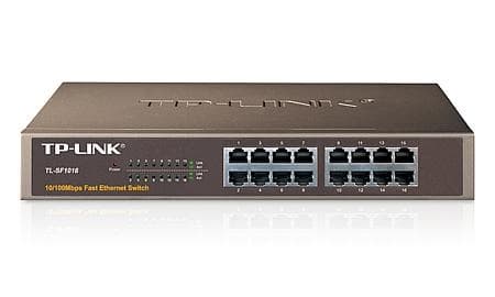 TP-Link 16-Port 10/100Mbps Rackmount Network Switch Sort