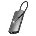Miniatyrbillede 1 af 6: HUB USB-C 8 portów MT5044 3xUSB-A 3.0, 1xUSB-C PD, 1xRJ45, 1xHDMI 4K, 1xSD 1xMicro SD