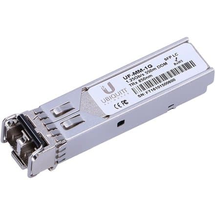 Ubiquiti | UF-MM-1G | SFP | Multi-Mode Fiber | Dual LC | 10/100/1000 Mbit/s | Wavelength 850 nm | Maximum transfer distance 550 m | (2-Pack) | 0 to +7