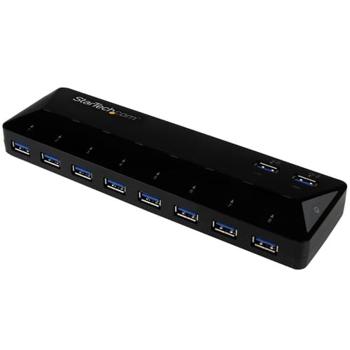 10PORT USB 3.0 5GBPS HUB 2X1.5A
