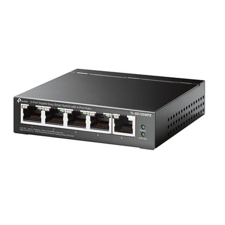 TP-LINK | 5-Port Gigabit Easy Smart Switch with 4-Port PoE+ | TL-SG105MPE | Managed L2 | Desktop | 60 month(s) Sort
