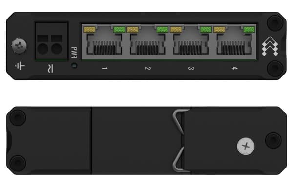 Teltonika DIN Rail Switch | TSW304 | Unmanaged | Wall-mountable Svart