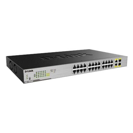 D-Link | Switch | DGS-1026MP | Unmanaged | Rack mountable | Gigabit Ethernet (copper) ports quantity 24 | SFP ports quantity 2 | PoE/Poe+ ports quanti