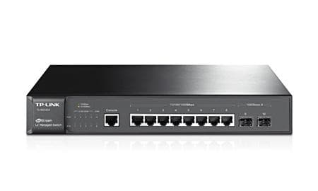 TP-LINK TL-SG3210 Managed L2 Gigabit Ethernet (10/100/1000) Power over Ethernet (PoE) Black Sort