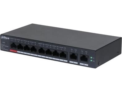 Dahua Technology DH-CS4010-8GT-110, hanterad, L2, Gigabit Ethernet (10/100/1000), Strömförsörjning via Ethernet (PoE) stöd