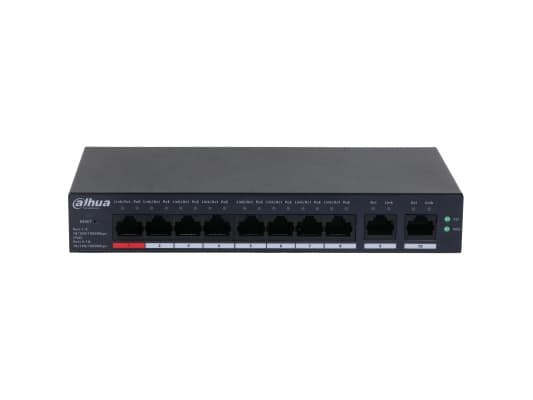 Dahua Technology DH-CS4010-8GT-110, hanterad, L2, Gigabit Ethernet (10/100/1000), Strömförsörjning via Ethernet (PoE) stöd