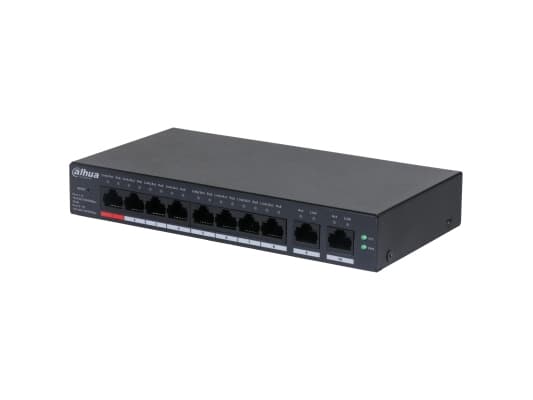 Dahua Technology DH-CS4010-8GT-110, Håndtert, L2, Gigabit Ethernet (10/100/1000), Strøm over Ethernet (PoE) Sort