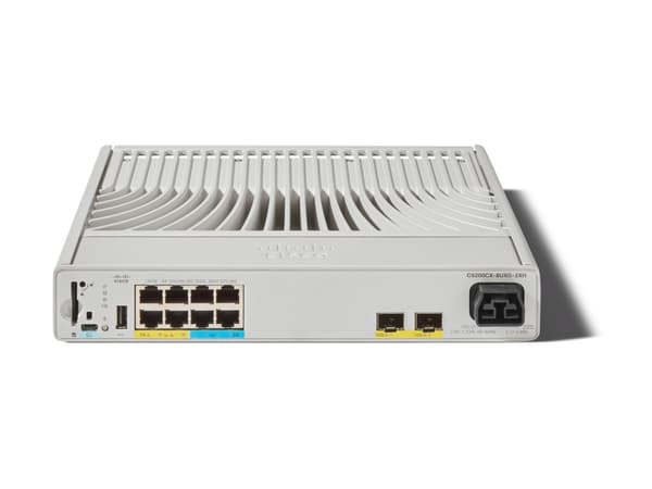 Cisco Catalyst C9200CX-8UXG-2X-A, Hallittu, L2/L3, Täysin kaksipuolinen, Power over Ethernet -tuki, Telineasennus