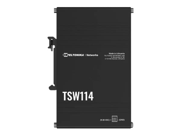 Teltonika TSW114000000, Hallitsematon, Gigabit Ethernet (10/100/1000), Seinäkiinnitteinen musta