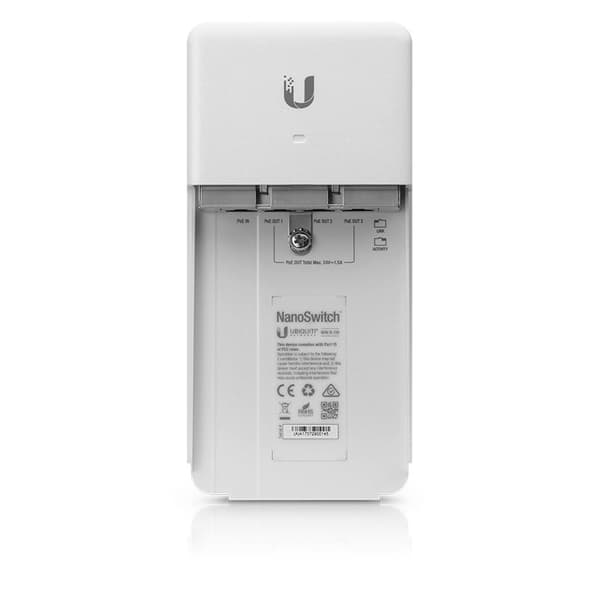 Ubiquiti NanoSwitch Gigabit Ethernet (10/100/1000) Power over Ethernet (PoE) Valkoinen