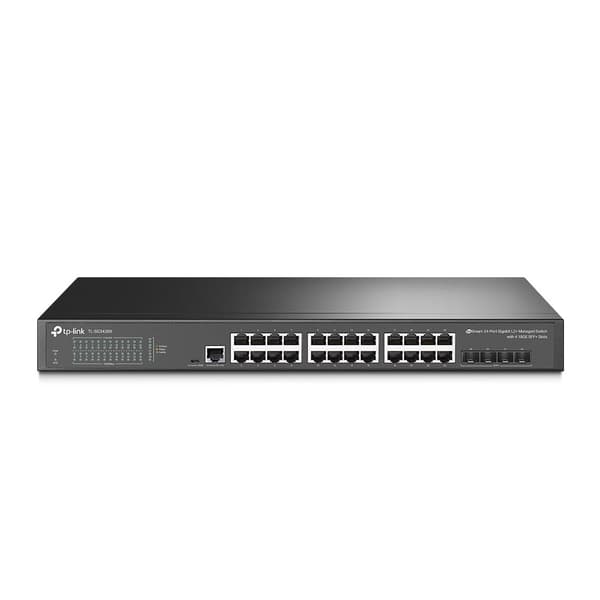 TP-Link JetStream 24-portars Gigabit L2+ Managed Switch med 4 10GE SFP+ kortplatser